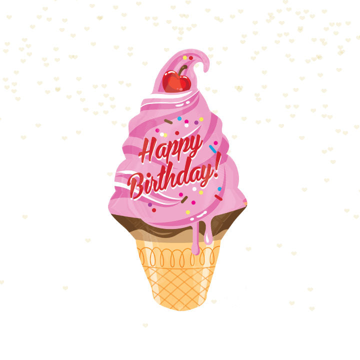 Ice Cream Birthday Balloon
