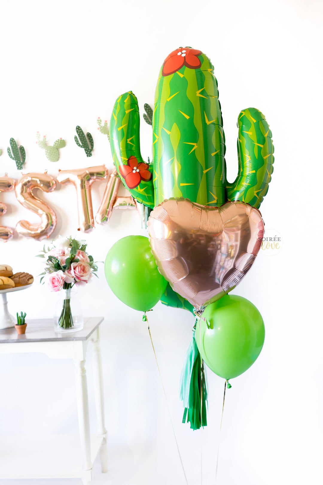 LOVE rose gold foil balloons – The Fiesta Box