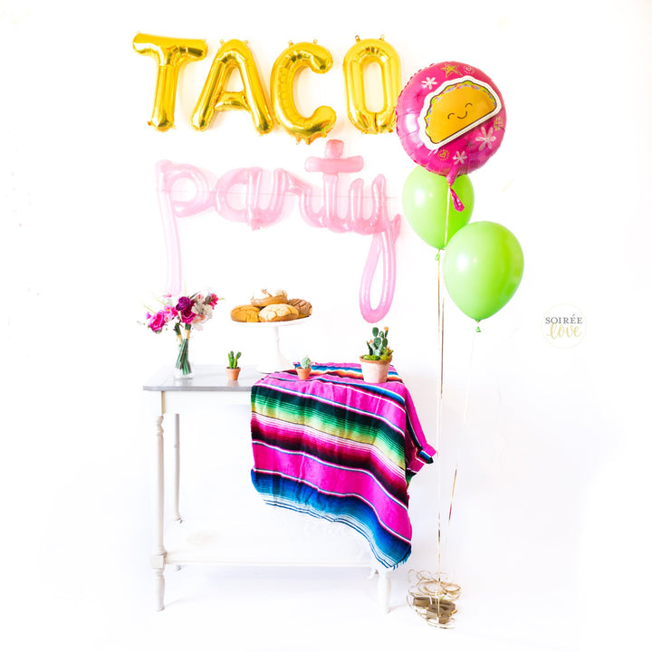 Taco Party Balloon Party Box