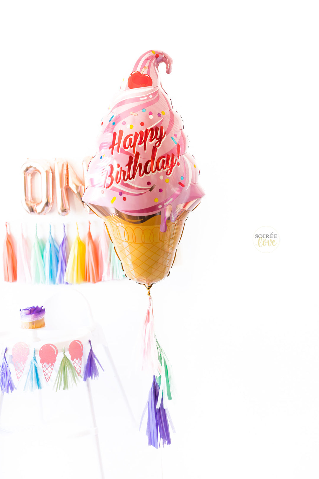 Ice Cream Birthday Balloon