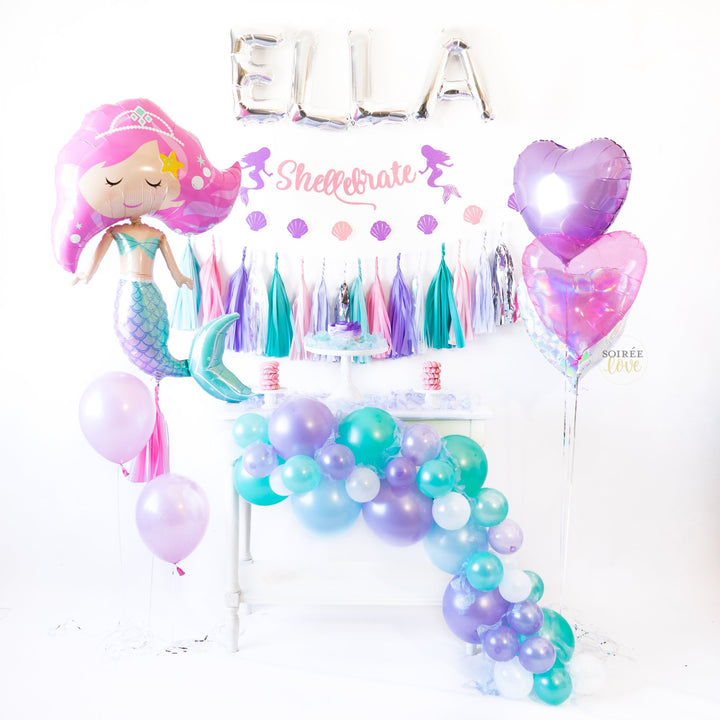 DIY Mermaid Balloon Garland