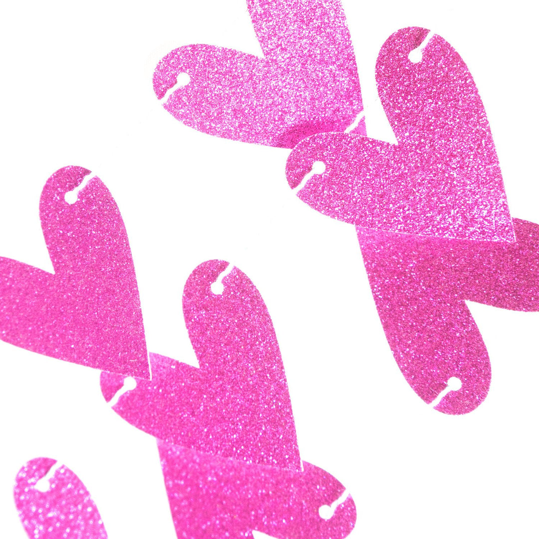 Heart Garland | Fuchsia Bright Pink