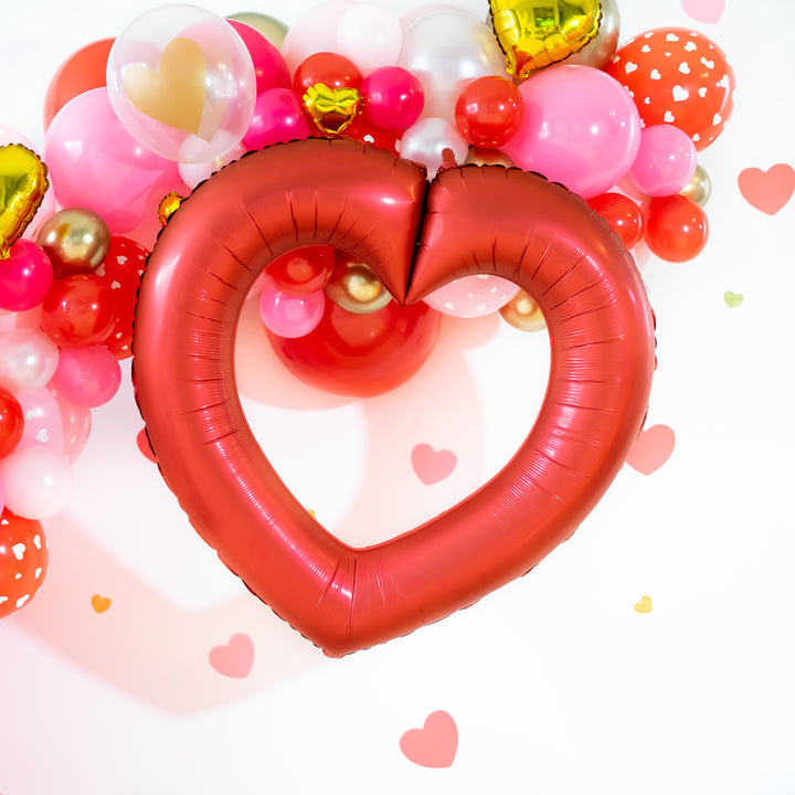 Valentine Linking Heart Balloons | Gold