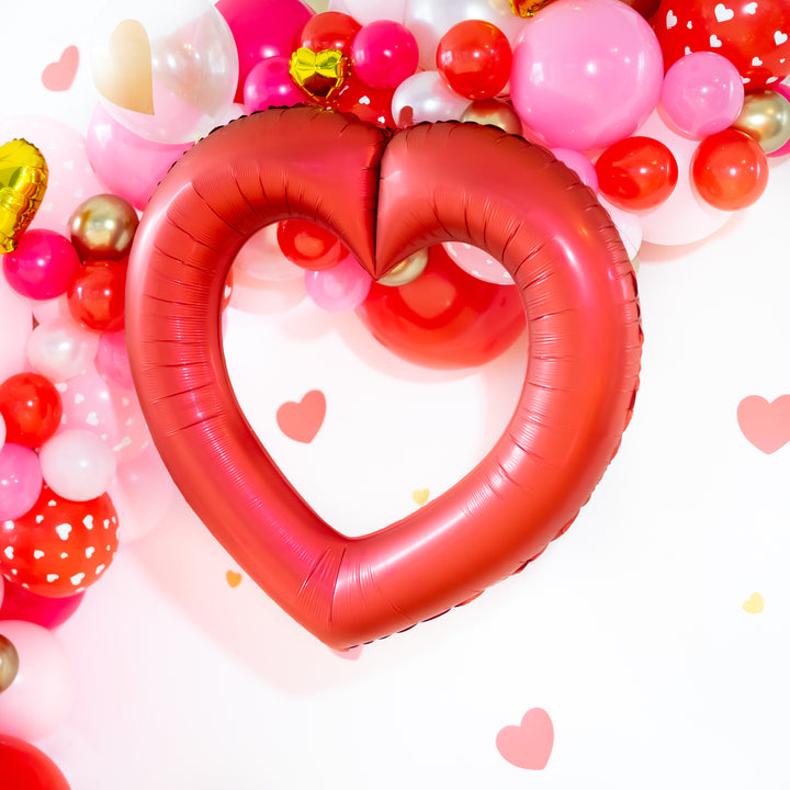 Valentine Linking Heart Balloons | Red