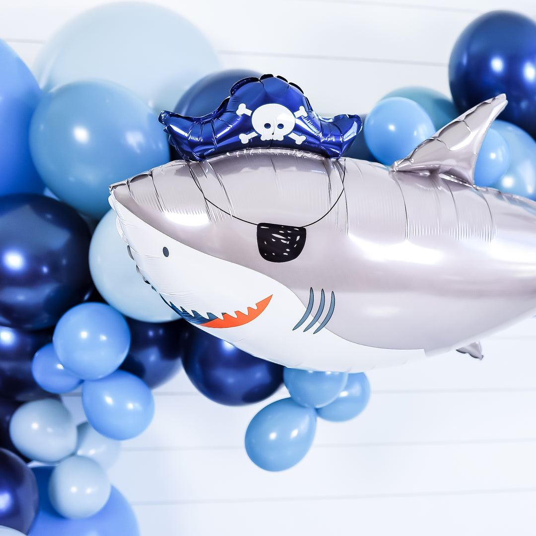 Foil Balloon Ahoy Birthday Shark 41inch