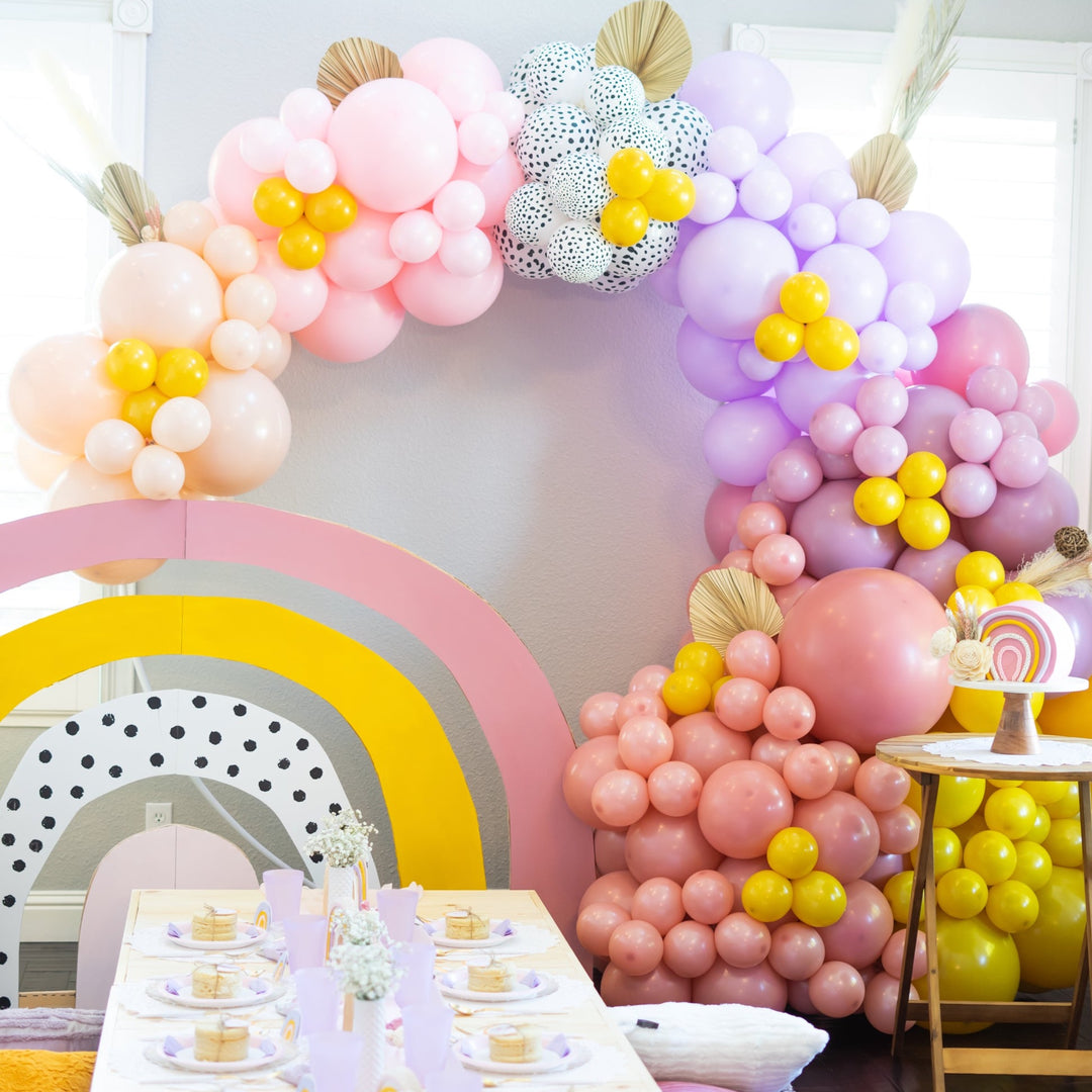 Boho Rainbow | Blush Lilac Boho DIY Balloon Garland