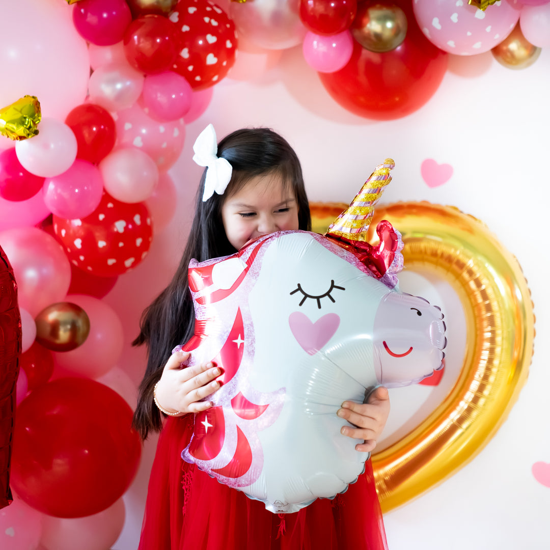 Valentine Unicorn Balloon