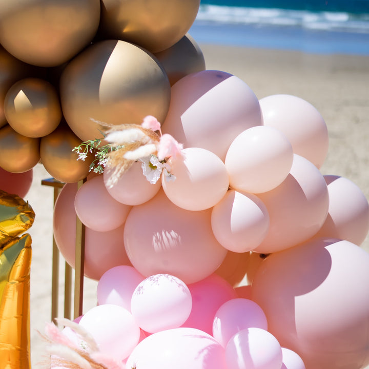 Boho | Nude Blush Gold Boho DIY Balloon Garland