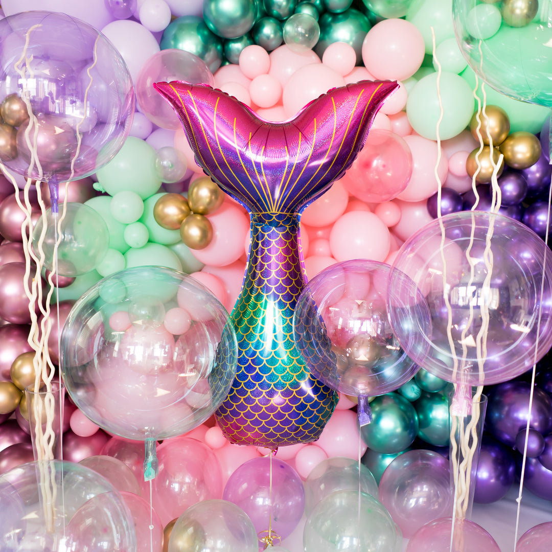 Mermaid Tail Holographic Balloon 