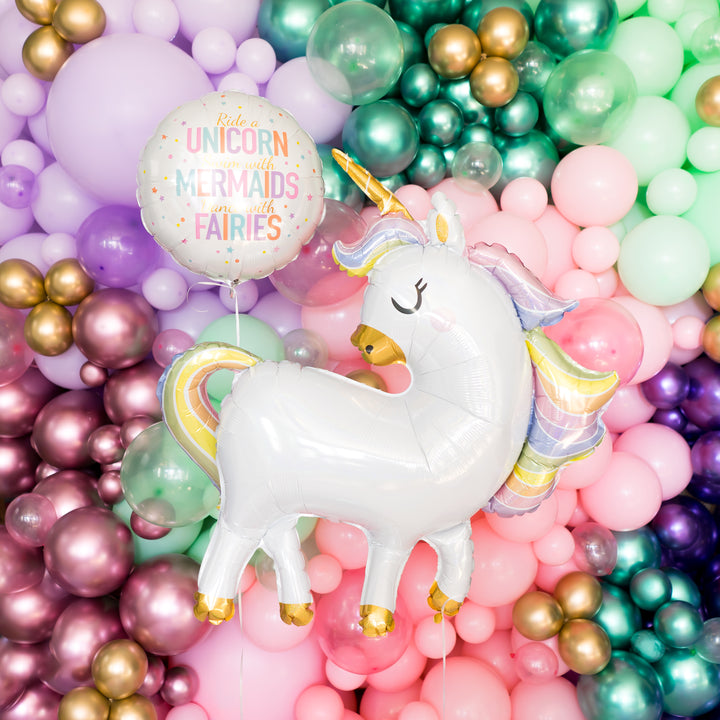 Unicorn Holographic Balloon