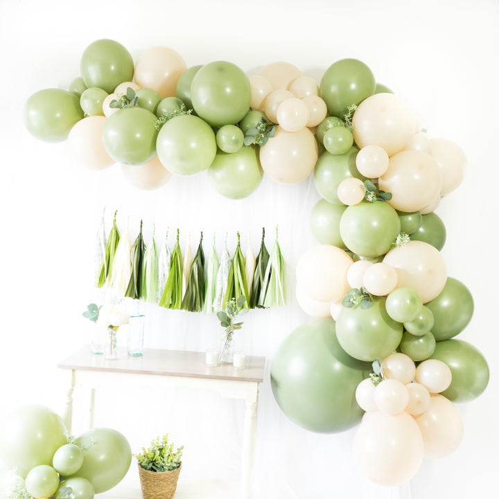DIY Eucalyptus Balloon Garland