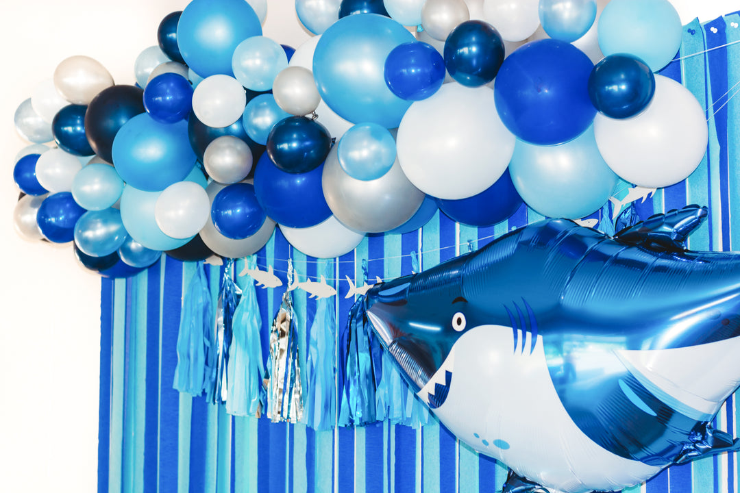 Fintastic Shark Balloon Party Box  Shark Birthday Party Decor – Soiree Love