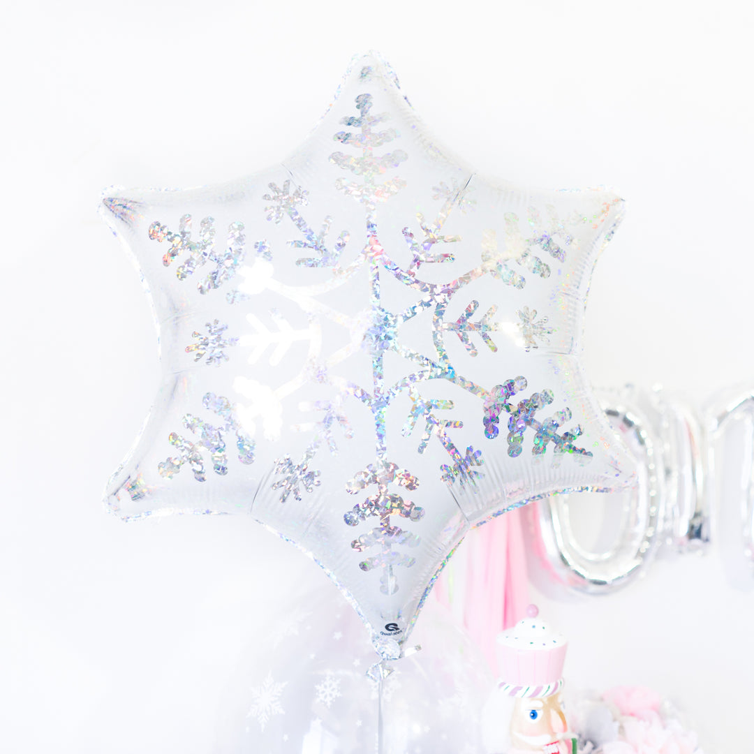 Pink Snowflake Bear Winter Onederland Balloon Tassel Garland Party Box
