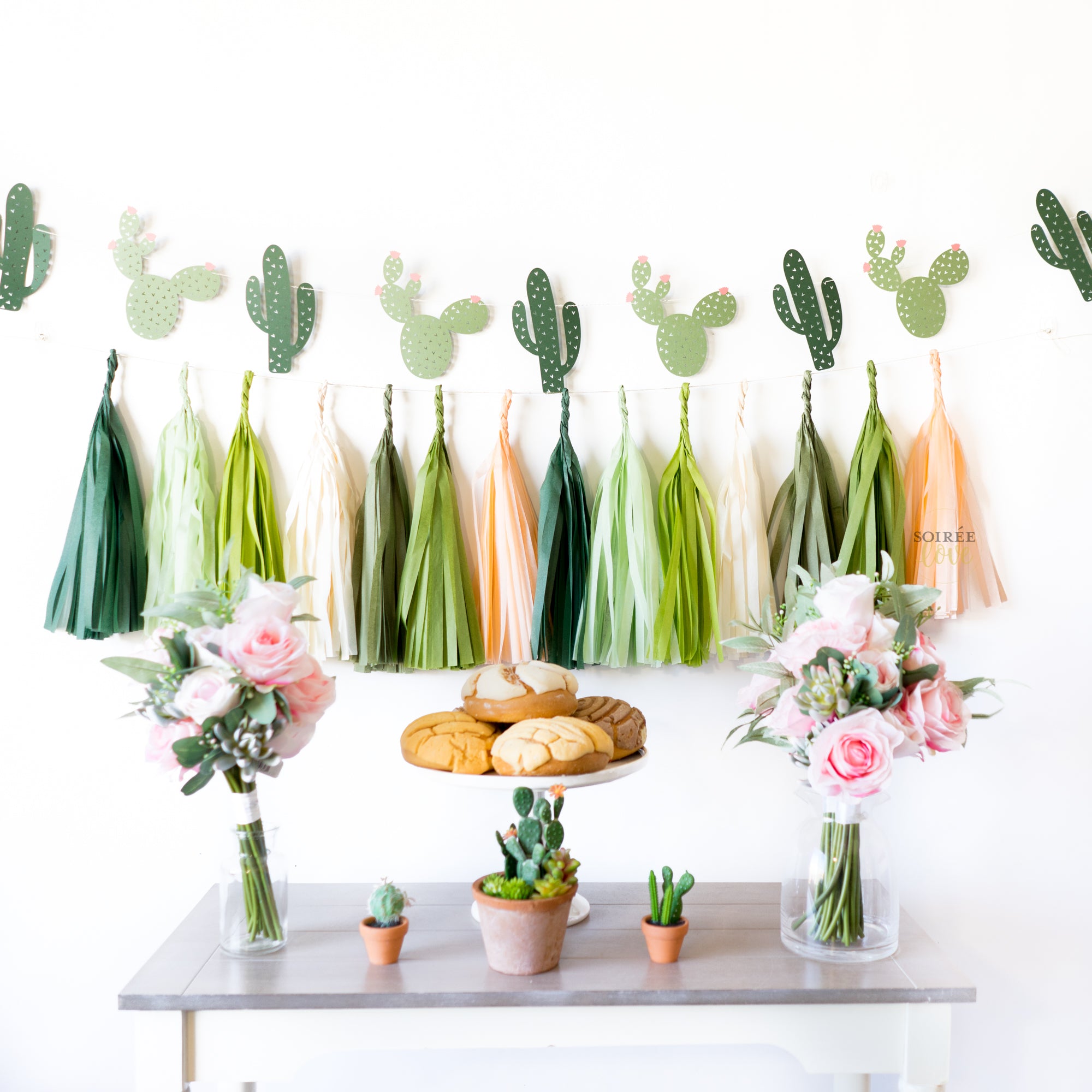 CACTUS FIESTA Balloon Party Box | Paper Tassel Garland, Banner, Cinco ...