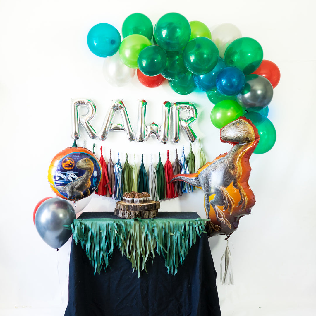 Blue Raptor RAWR Balloon Party Box