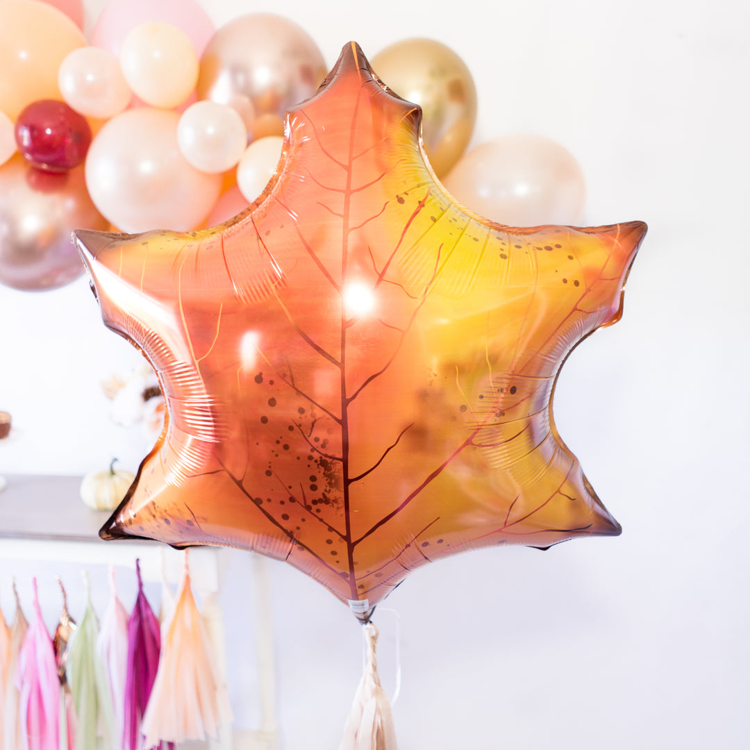 Fall Leaf Balloon Tassel Party Box