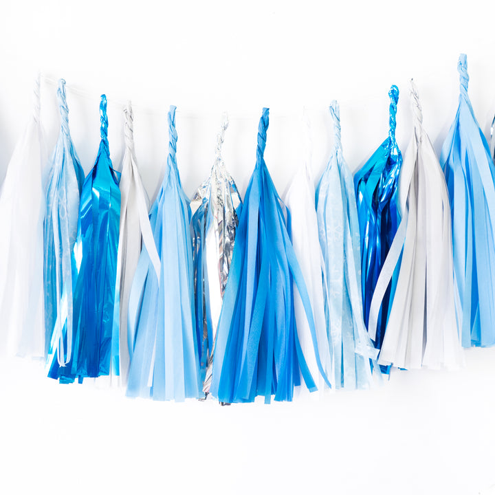 Blue Wonderland Paper Tassels