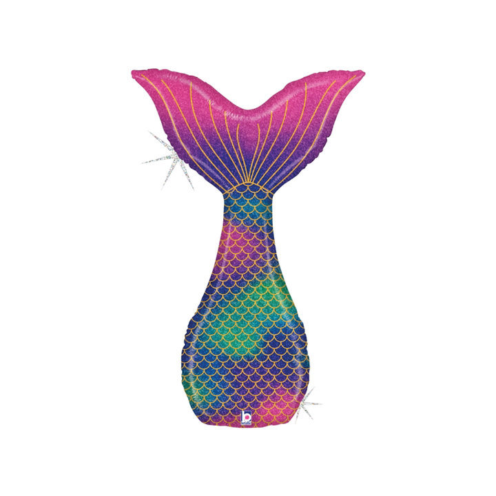 Mermaid Tail Holographic Balloon 