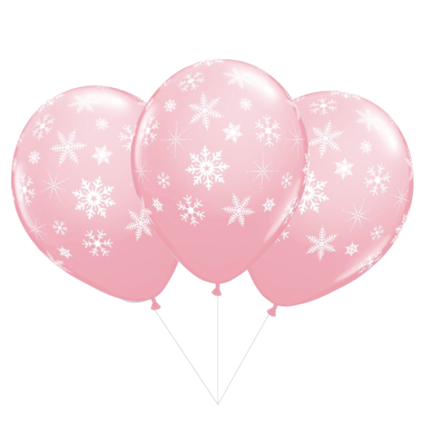 Pink Snowflake Balloon Bouquet