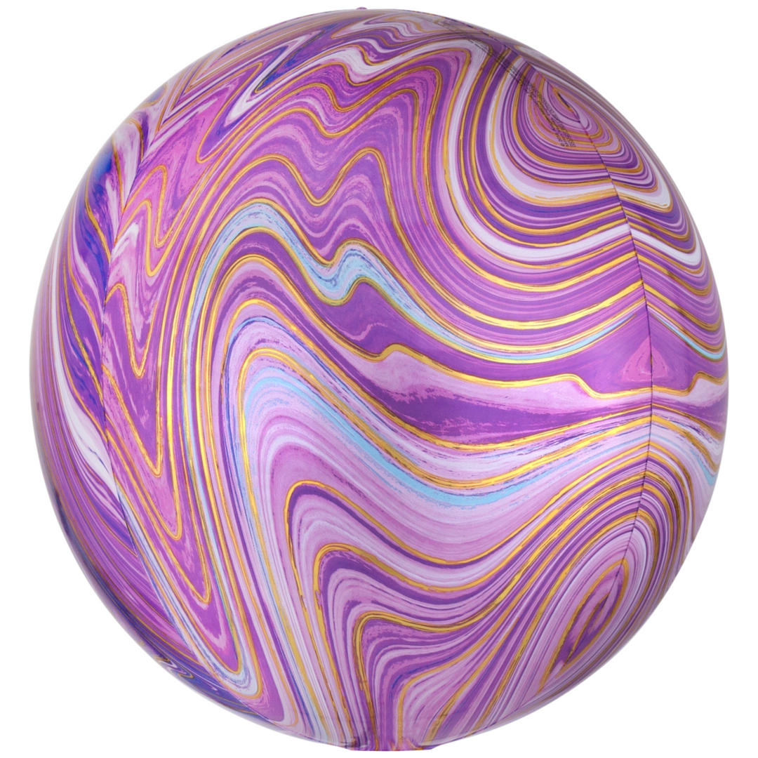 Purple Marblez™ Orbz Balloon