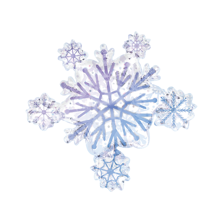 Snowflake Cluster Balloon