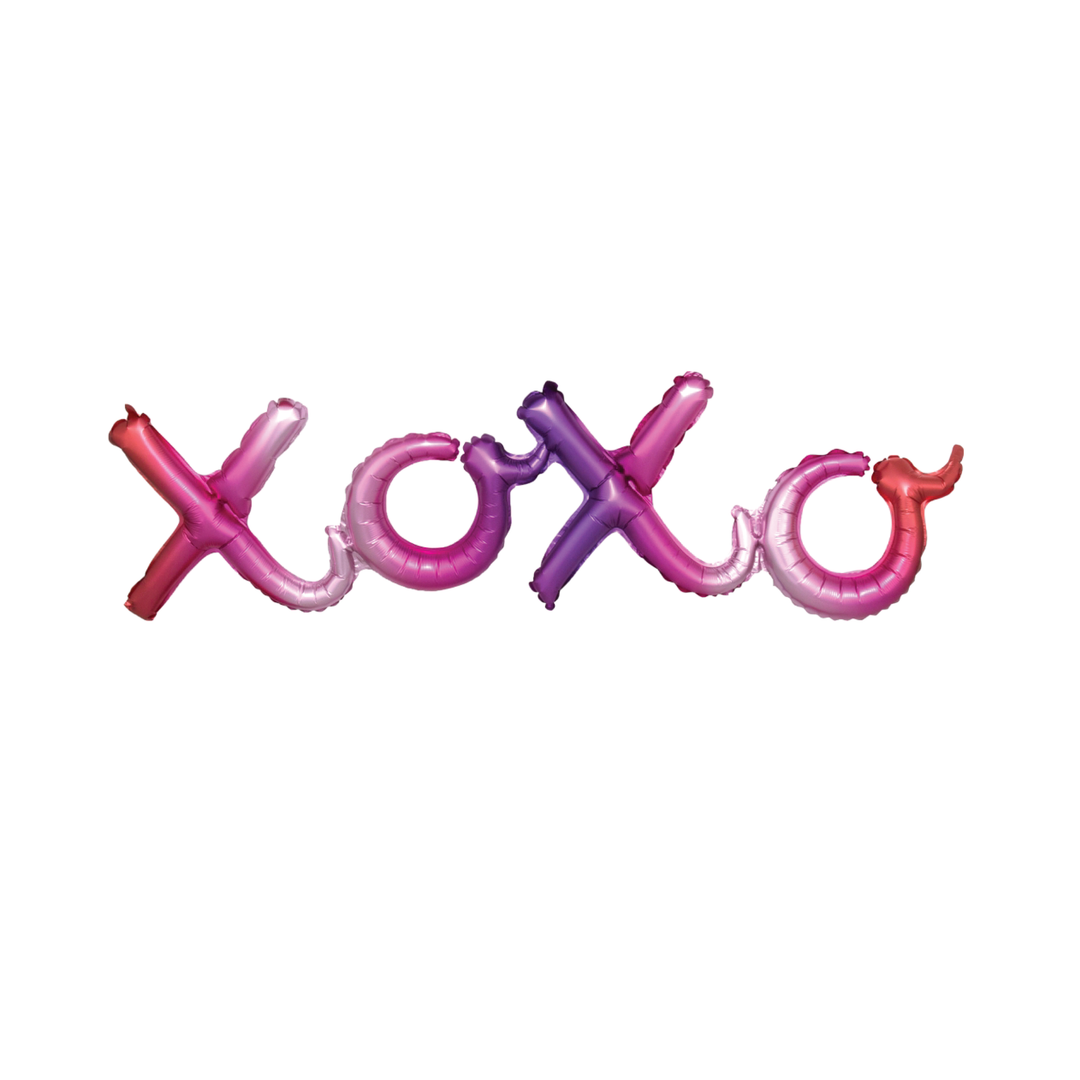 XOXO Script Balloon Banner